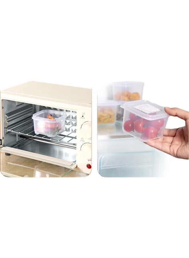 Baijie Food Sample Storage Containers, Kindergarten School Hotel Fresh-Keeping Material Sampling Boxes, Single Compartment 300Ml, 5-Pack - Image 2
