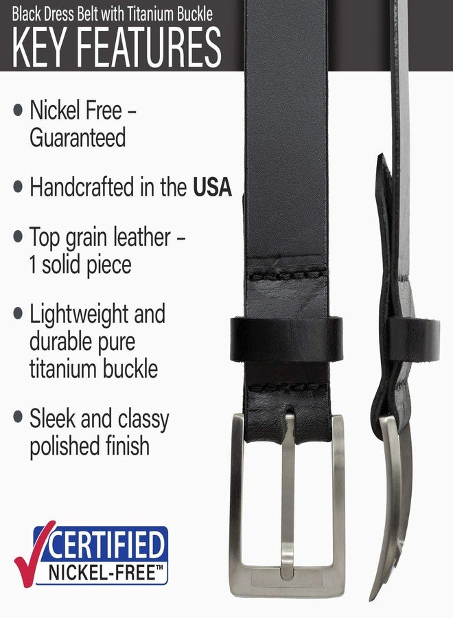 Nickel Smart Titanium Black Dress Belt - 42" - Image 2