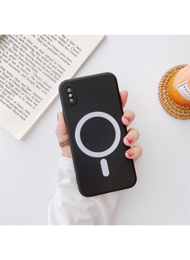 اس-توب جراب لهاتف iPhone XS Max مصنوع من السيليكون السائل بتغطية كاملة ومضاد للصدمات من Magsafe - Image 1