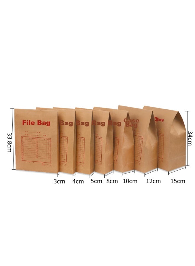 Simaa 20 A4 Pure Wood Pulp Kraft Paper File Folders, 180g, 4cm Side Width, Doent Folders/data Folders/offices Supplies, 6518 - Image 5