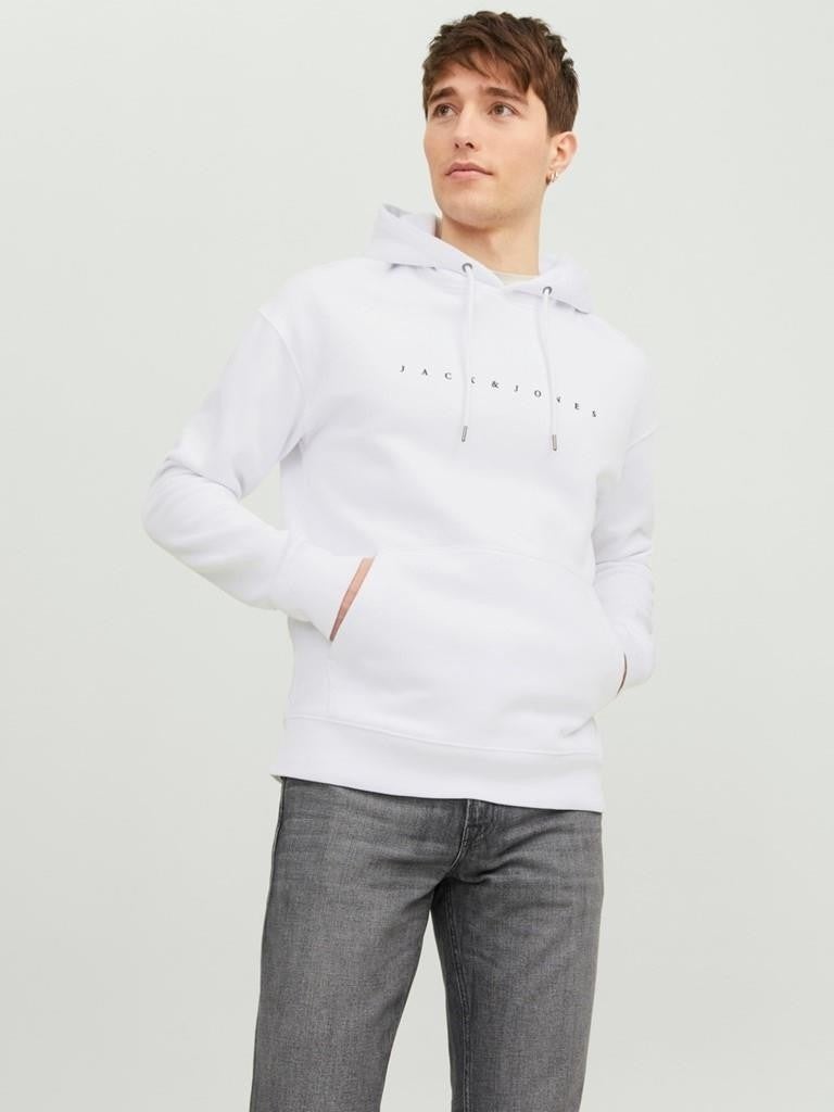 Jack Jones هودي جينز ججي ستار أبيض  - Image 3