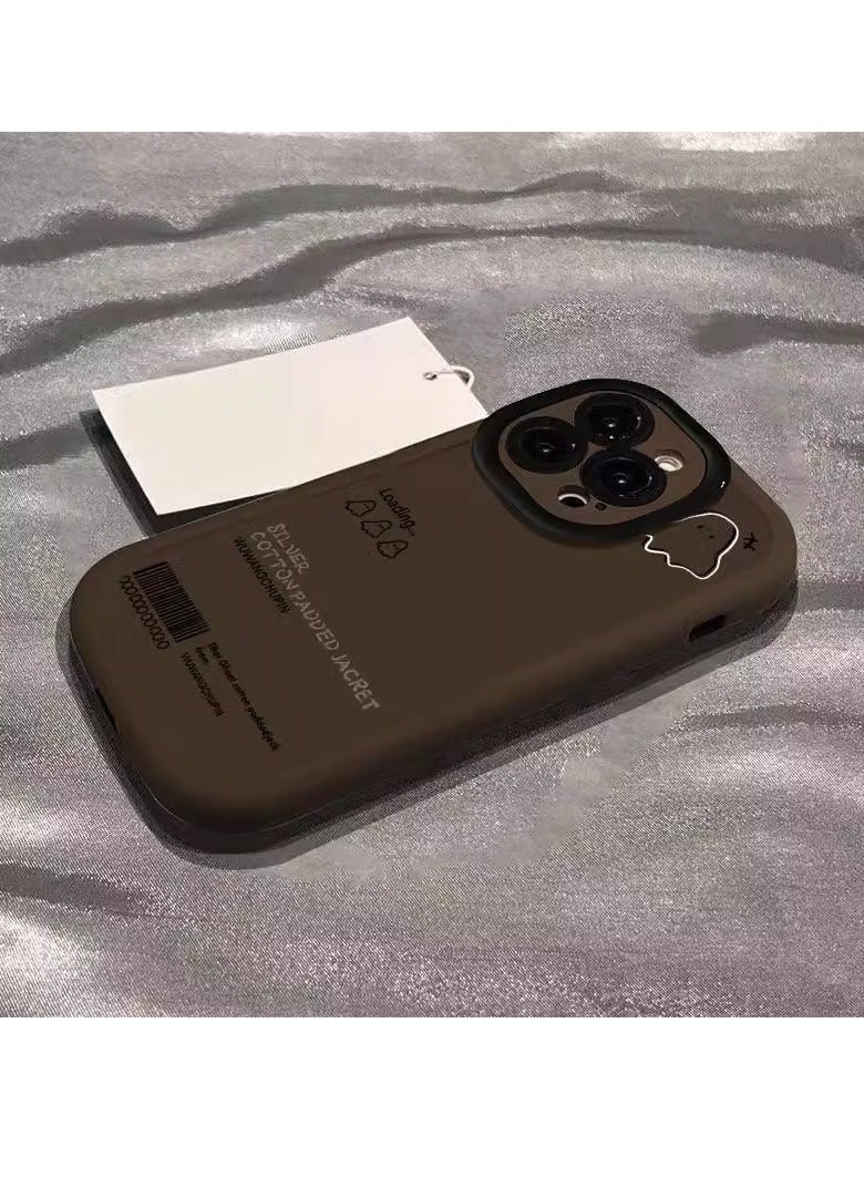 NIBEMINENT Minimalistic Little Ghost Protective TPU Case Cover For iPhone 17, Military Green