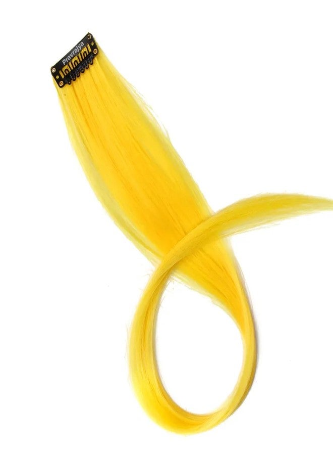 برافراجيا وصلات شعر نسائية من برافراجيا، لون أصفر فاتح، طول 22 بوصة، مستقيمة، بمشابك، مناسبة للحفلات، وفعاليات الكوسبلاي، وحفلات الزفاف (عبوة من قطعتين). - Image 1