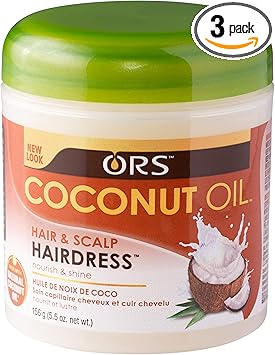 Ors Coconut Oil Conditioning Creme 55oz Jar 3 Pack