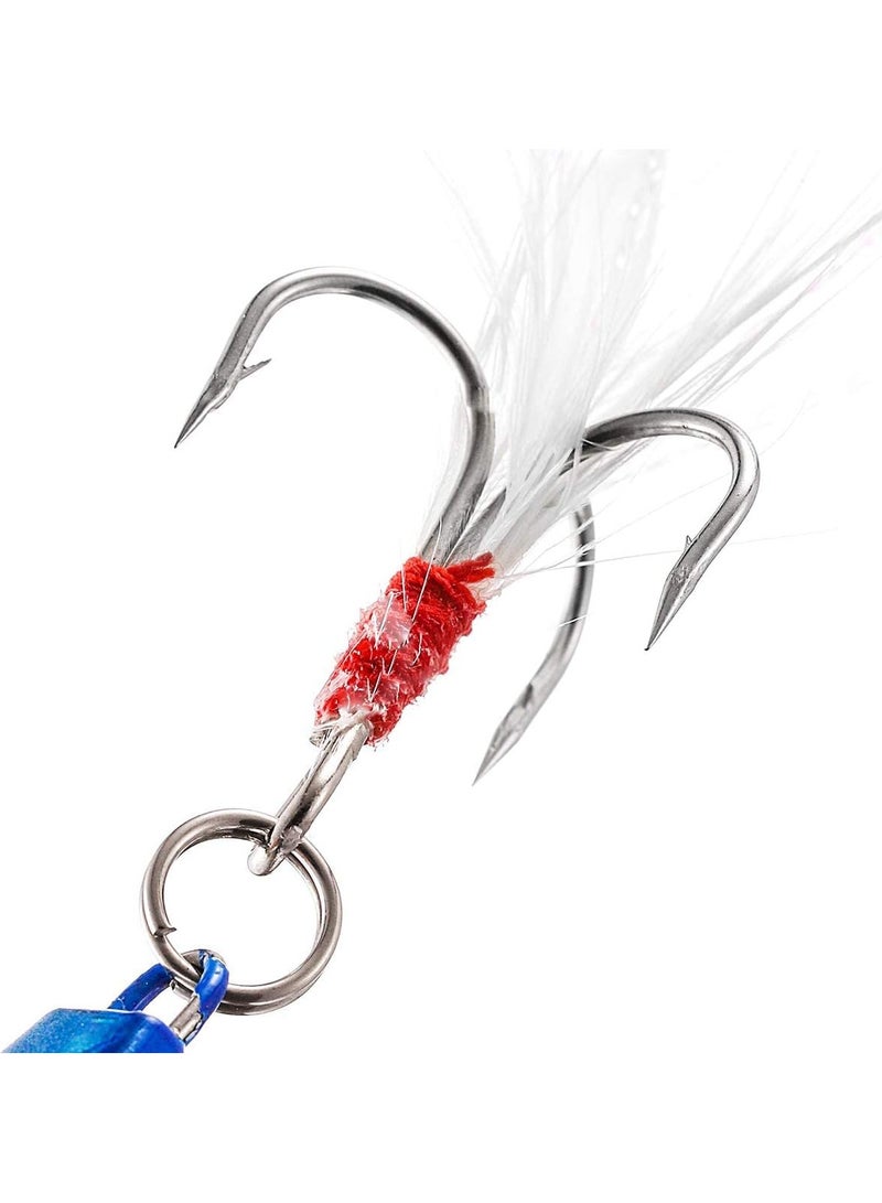 Generic 7 Pcs Fishing Lures Hard Metal Sea Fishing Spinners, Sea Fishing Lures, Sea Fishing Sinking Lure for Wobbler Pike Carp Trout Perch Squid Catfish Fishing Baits (30g*7pcs)  - Image 5