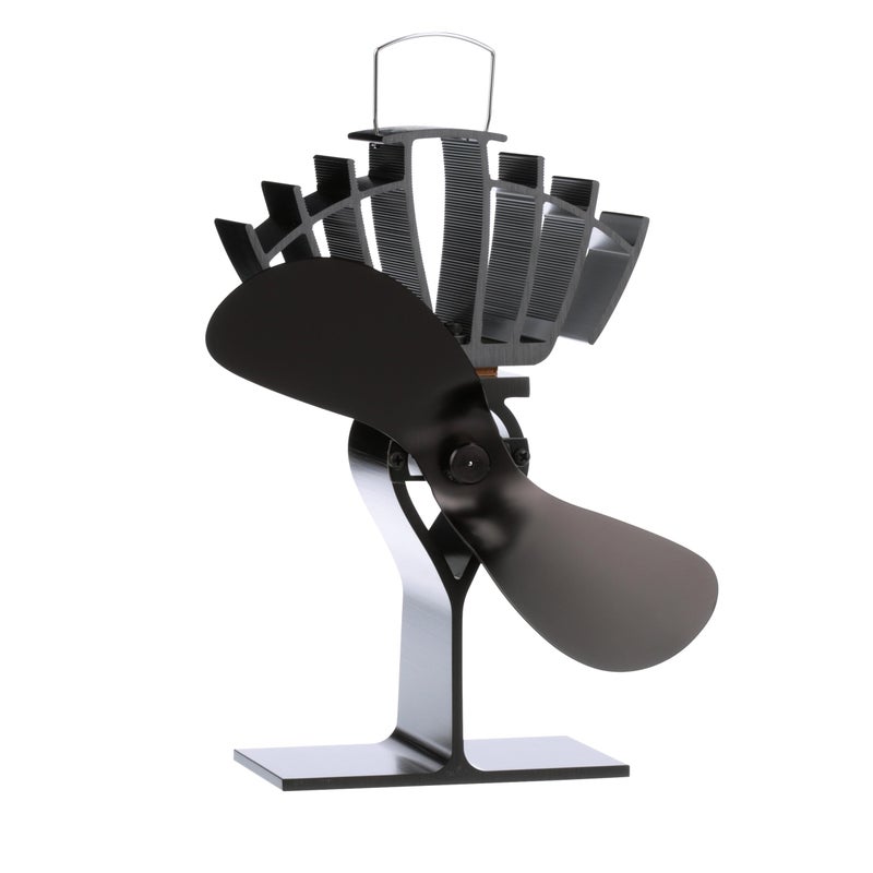 Ecofan UltrAir Classic Styled Heat Powered Wood Stove Fan 125 CFM 810CAXBX MidSized 79 Blade Black