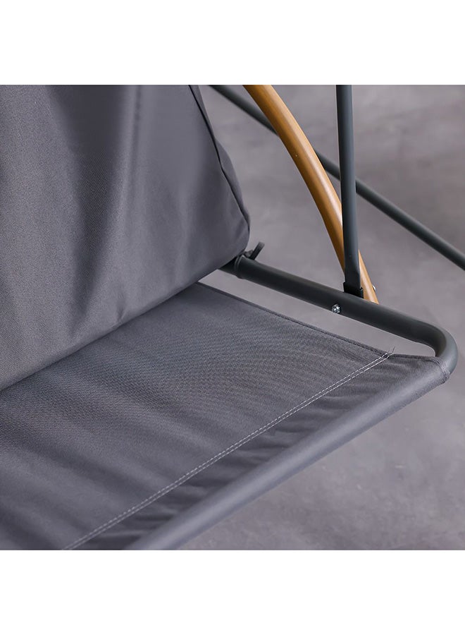 DANUBE HOME Lucia 3 Seater Swing Chair | Modern Design Hanging Chair | Three Seat Hammock Chair | Heavy Duty Swing Chairs For Indoor Outdoor Garden Patio L170xW115xH153cm - Grey - Image 5