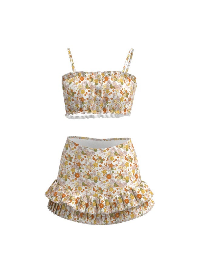 Atlanticbeach Atlantic Beach New Style Seaside Vacation Swimsuit Women's Slimming Fashion Split Skirt Swimsuit High-end Bubble Hot Spring - Image 2