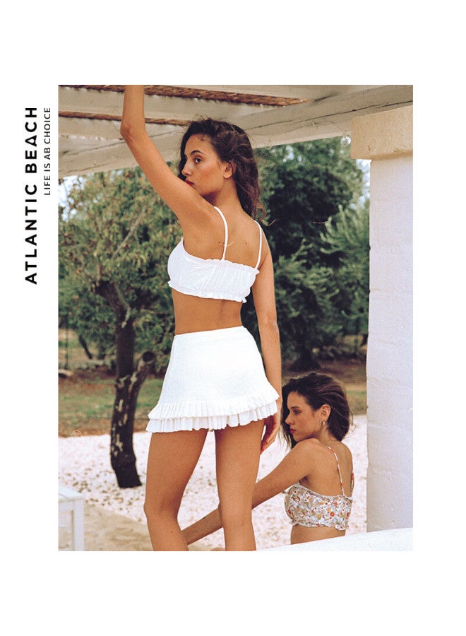 Atlanticbeach Atlantic Beach New Style Seaside Vacation Swimsuit Women's Slimming Fashion Split Skirt Swimsuit High-end Bubble Hot Spring - Image 5
