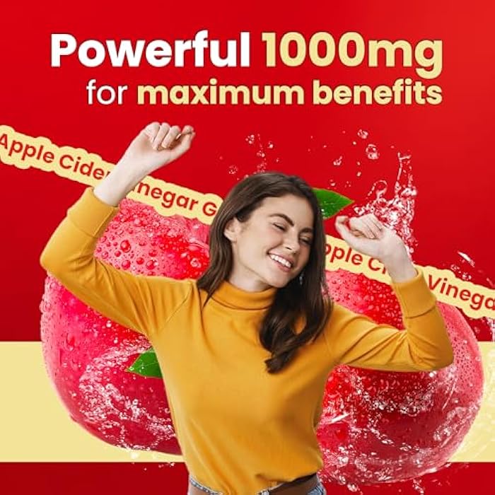 FNDMNTL Apple Cider Vinegar Gummies | Maitake, Shitake, Vitamin B12 | 1000 mg | 60 Count | Gelatin-Free, Gluten-Free, Vegan & Non-GMO - Image 5