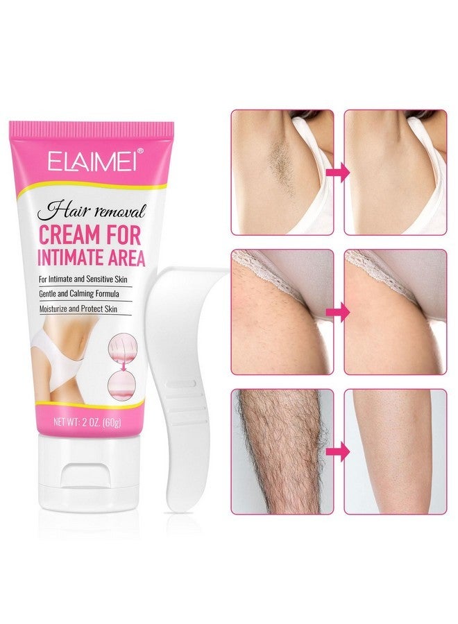 Vtrem Women'S Body Hair Removal Cream: Soothing And Painless Intimate Bikini Hair Removal Gentle And Non-Irritating Formula Suitable For All Skin Types - Image 5