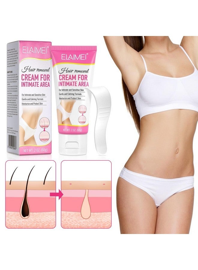 Vtrem Women'S Body Hair Removal Cream: Soothing And Painless Intimate Bikini Hair Removal Gentle And Non-Irritating Formula Suitable For All Skin Types - Image 3