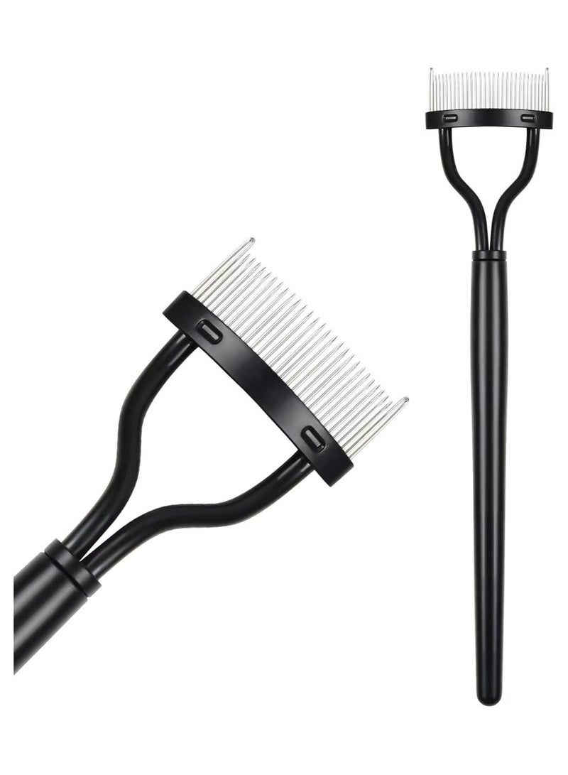Generic Eyelash Separator Comb with Cover, Magnetic Eyelash & Mascara Application Tool (Stainless Steel)  - Image 1