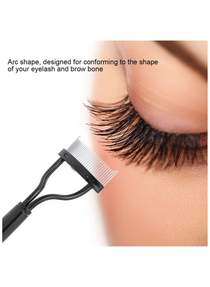 Generic Eyelash Separator Comb with Cover, Magnetic Eyelash & Mascara Application Tool (Stainless Steel)  - Image 2