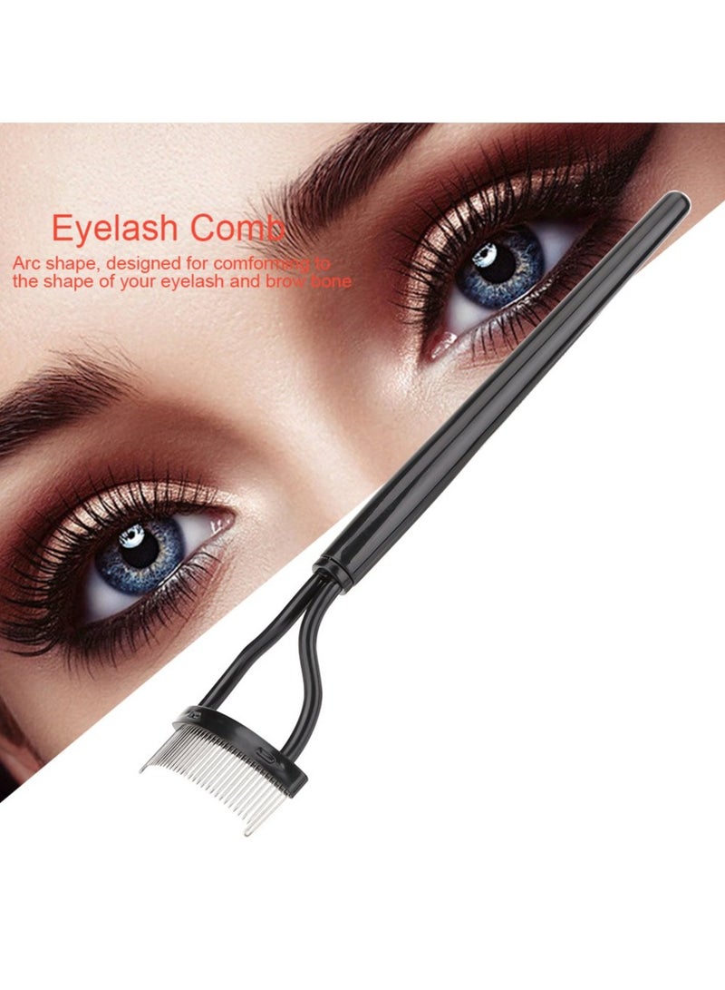 Generic Eyelash Separator Comb with Cover, Magnetic Eyelash & Mascara Application Tool (Stainless Steel)  - Image 3