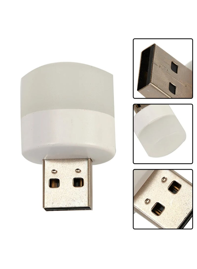 AROAQ Usb Plug Lamp Mini Night Light Computer Mobile Power Charging Small Book Lamps Led Eye Protection Reading Desk White Light - Image 3