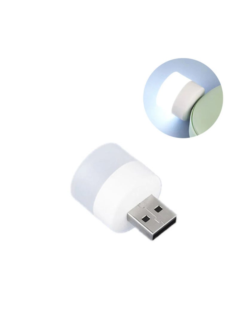 AROAQ Usb Plug Lamp Mini Night Light Computer Mobile Power Charging Small Book Lamps Led Eye Protection Reading Desk White Light - Image 1