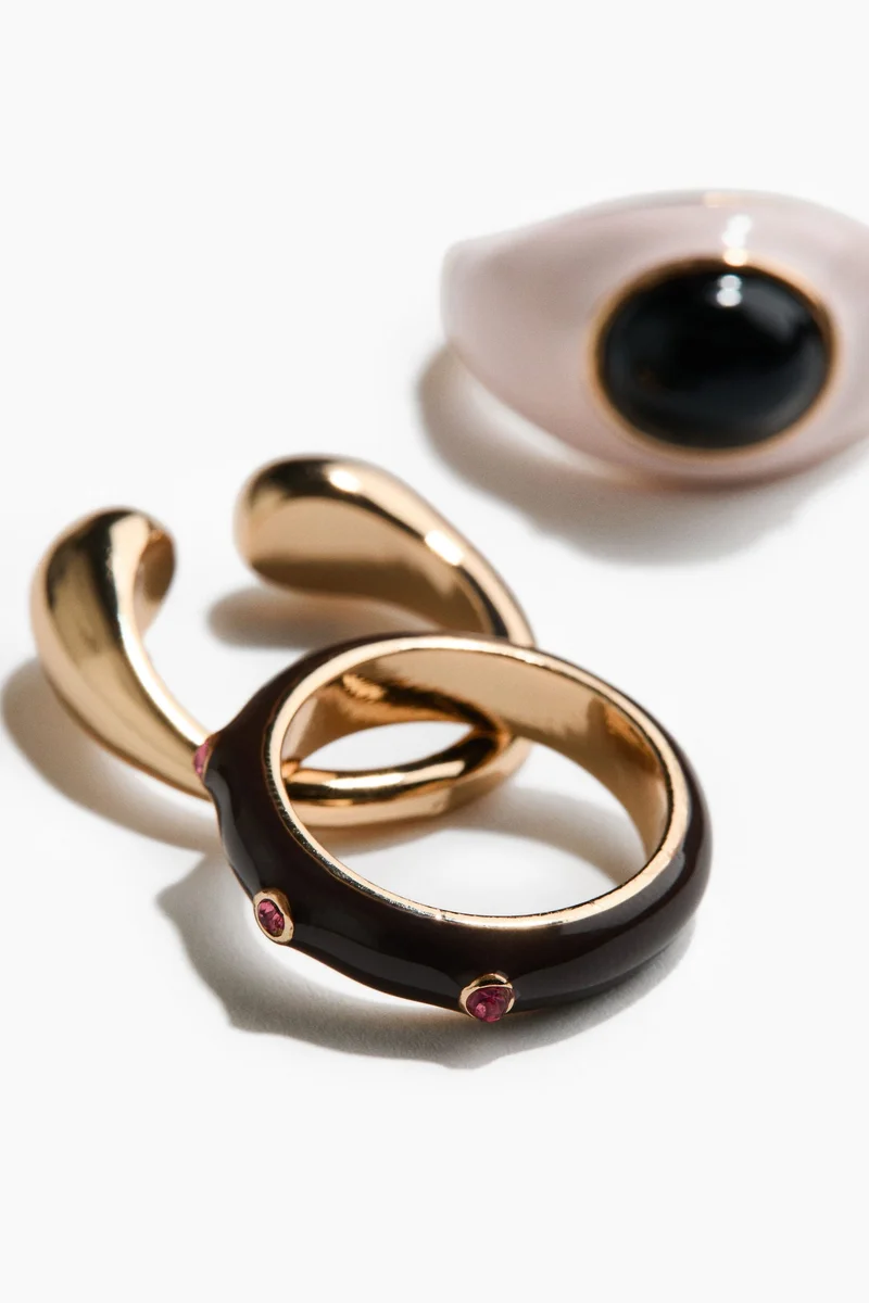 H&M  3-pack rings for Women | Best Price UAE