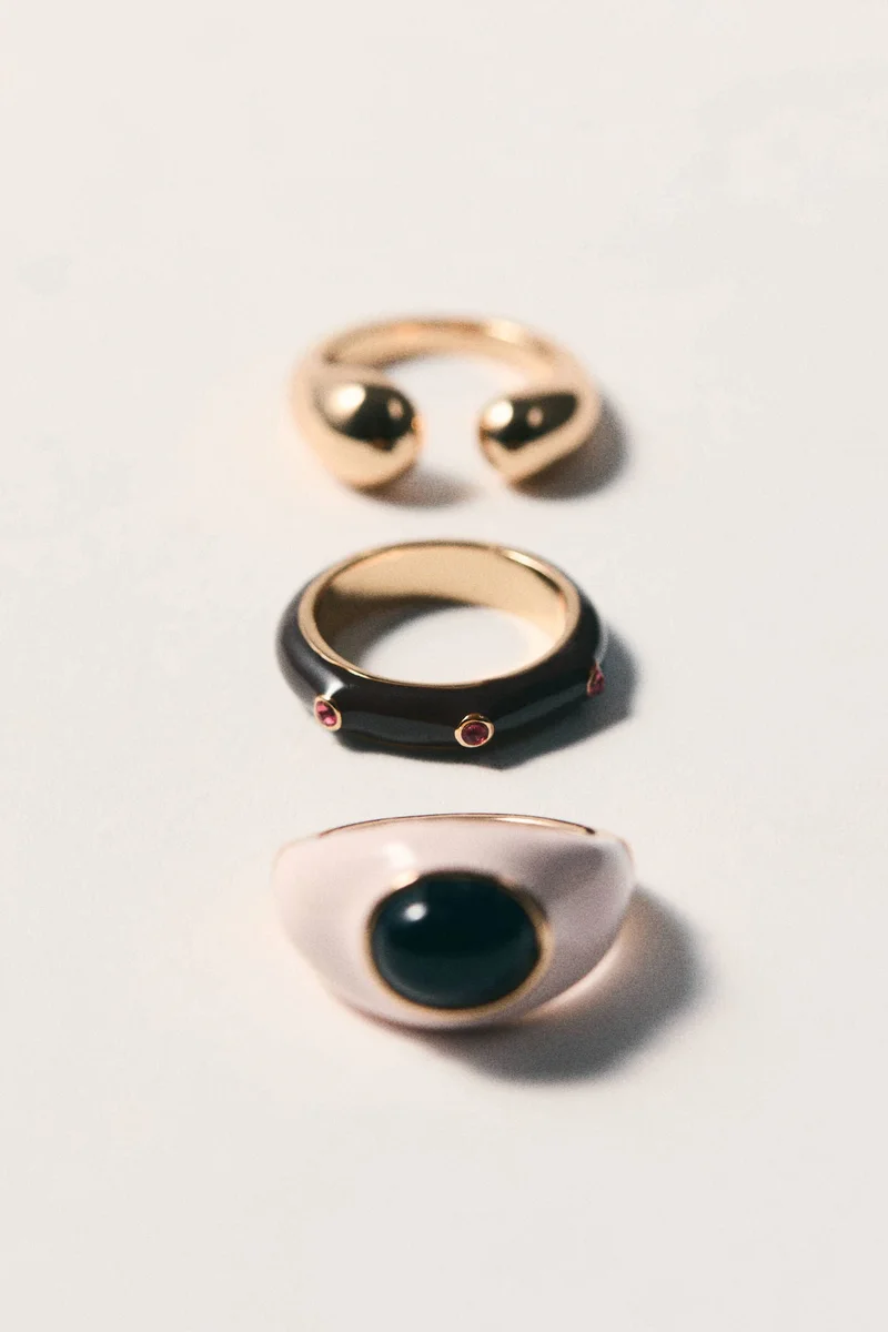 H&M 3-pack rings