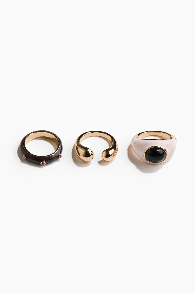 H&M  3-pack rings for Women | Best Price UAE