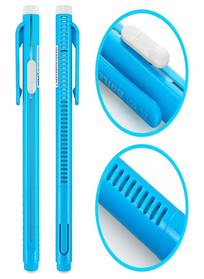 Hutou Retractable Mechanical Eraser Pen, Pen-Style Erasers Assorted Color, 4 Pack - Image 3