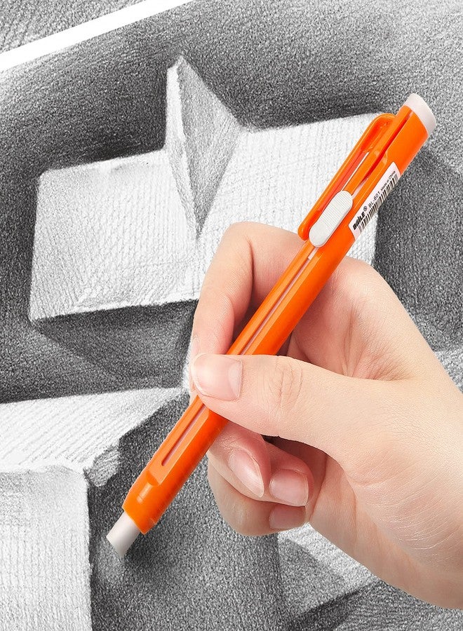 Hutou Retractable Mechanical Eraser Pen, Pen-Style Erasers Assorted Color, 4 Pack - Image 5