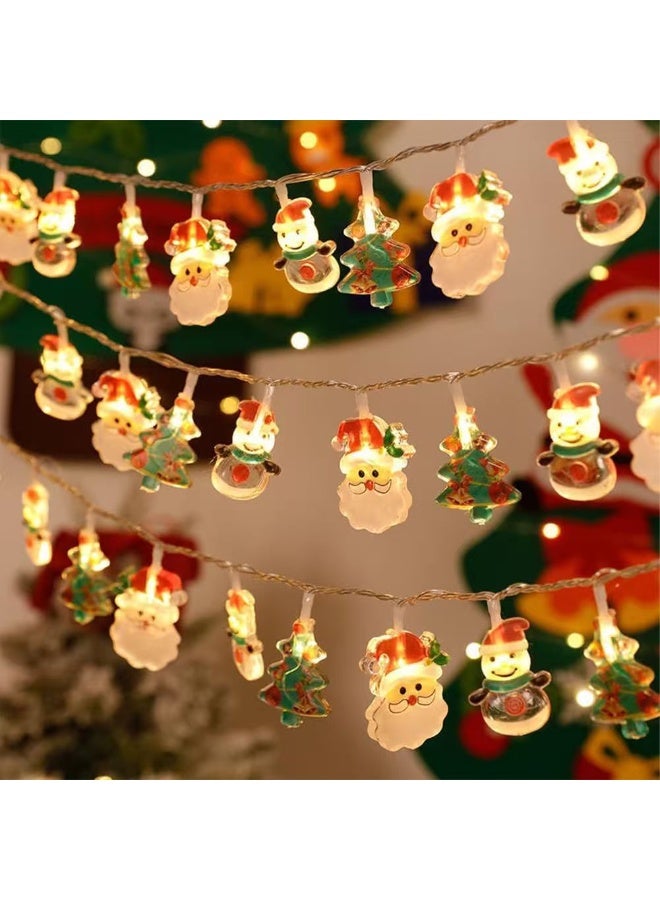 توب ون مشرق 10 FT عيد الميلاد LED سلسلة ضوء، 20 LED بطارية تعمل كريسماس كرلاند مع بعيد سانتا كلوز شجرة الصنوبر جني سلسلة أضواء للداخلي في الهواء الطلق عيد الميلاد موقد معطف الديكورات (20 FT) - Image 1