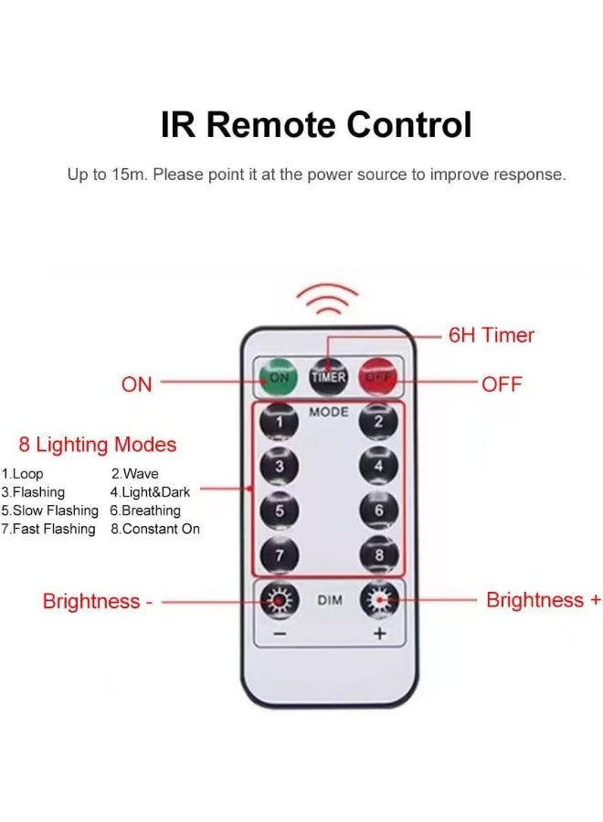 توب ون مشرق 10 FT عيد الميلاد LED سلسلة ضوء، 20 LED بطارية تعمل كريسماس كرلاند مع بعيد سانتا كلوز شجرة الصنوبر جني سلسلة أضواء للداخلي في الهواء الطلق عيد الميلاد موقد معطف الديكورات (20 FT) - Image 4
