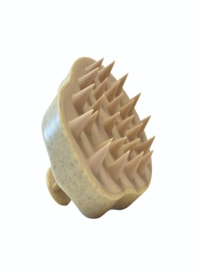 Cricket Scalp Massage and Shampoo Brush, Scalp Care, Scrub, Exfoliate, at Home, Salon, Beige - Image 1