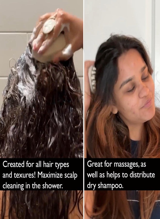 Cricket Scalp Massage and Shampoo Brush, Scalp Care, Scrub, Exfoliate, at Home, Salon, Beige - Image 2