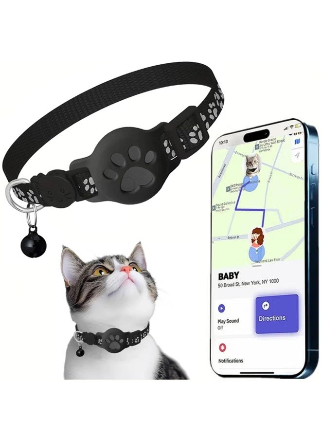 HY Pet Cat Locator Collar is Suitable for iOS waterproof Apple Find My tracker, Waterproof Advanced Tracking Solution Smart Collar for Pet Safety Ideal Small Large Cats - Image 1