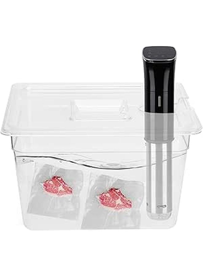 Foldable Hinge Container Lid 11L PC Material Culinary Cooker Fast Heating Cooking - Image 1