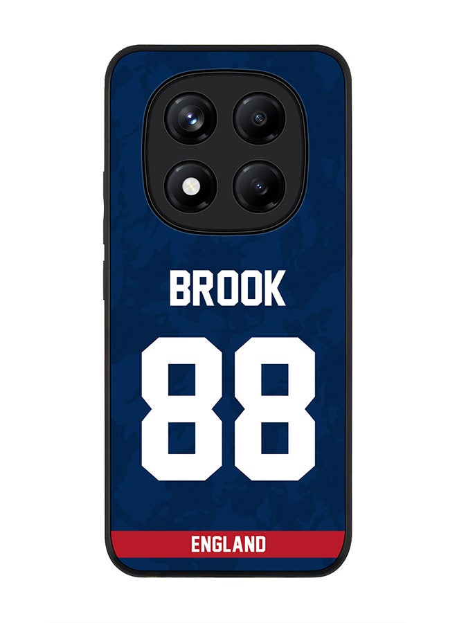 Stylizedd For Xiaomi Redmi Note 14 Pro 4G 4G Case,Slim fit Camera Protection, Shockproof Thin Phone cover  - England Harry Brook, Jersey No 88 - Image 1