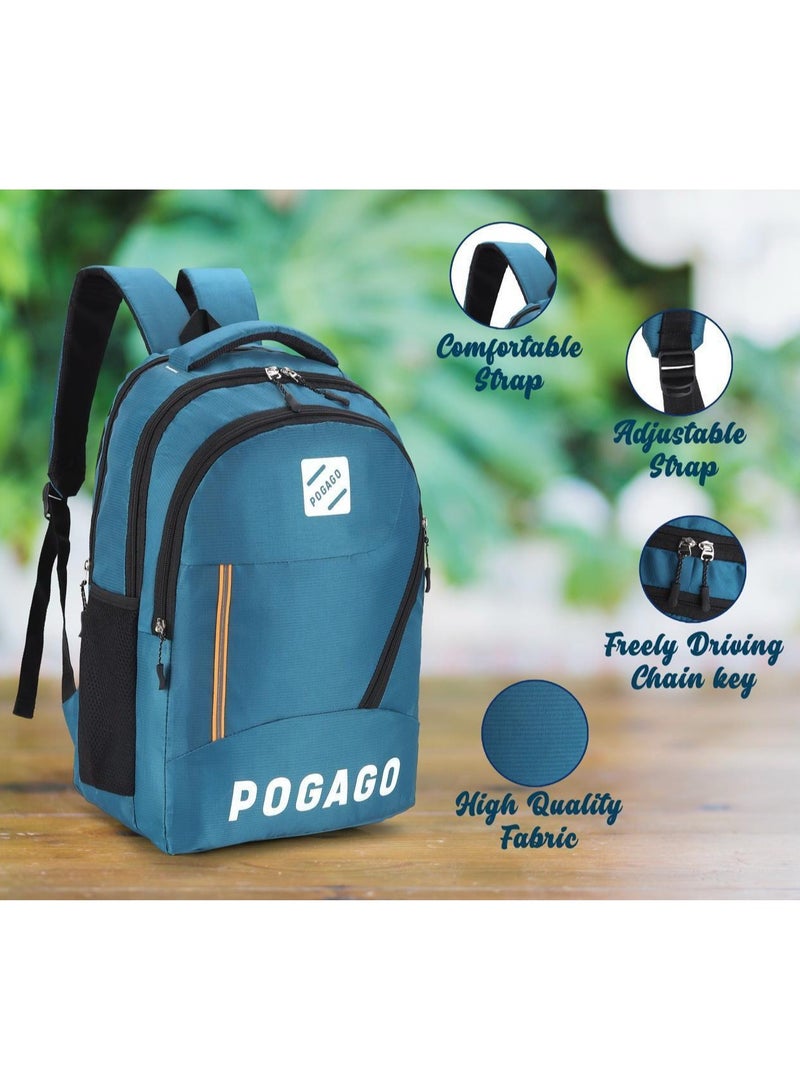 POGAGO Fashionable Men’s Backpack – Large Capacity Water-Resistant School & Laptop Backpack, Fits 15.6" Inch Laptops - Image 4