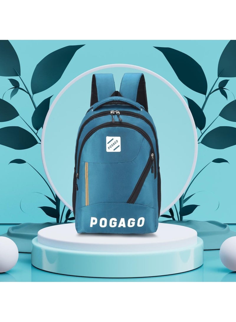 POGAGO Fashionable Men’s Backpack – Large Capacity Water-Resistant School & Laptop Backpack, Fits 15.6" Inch Laptops - Image 3