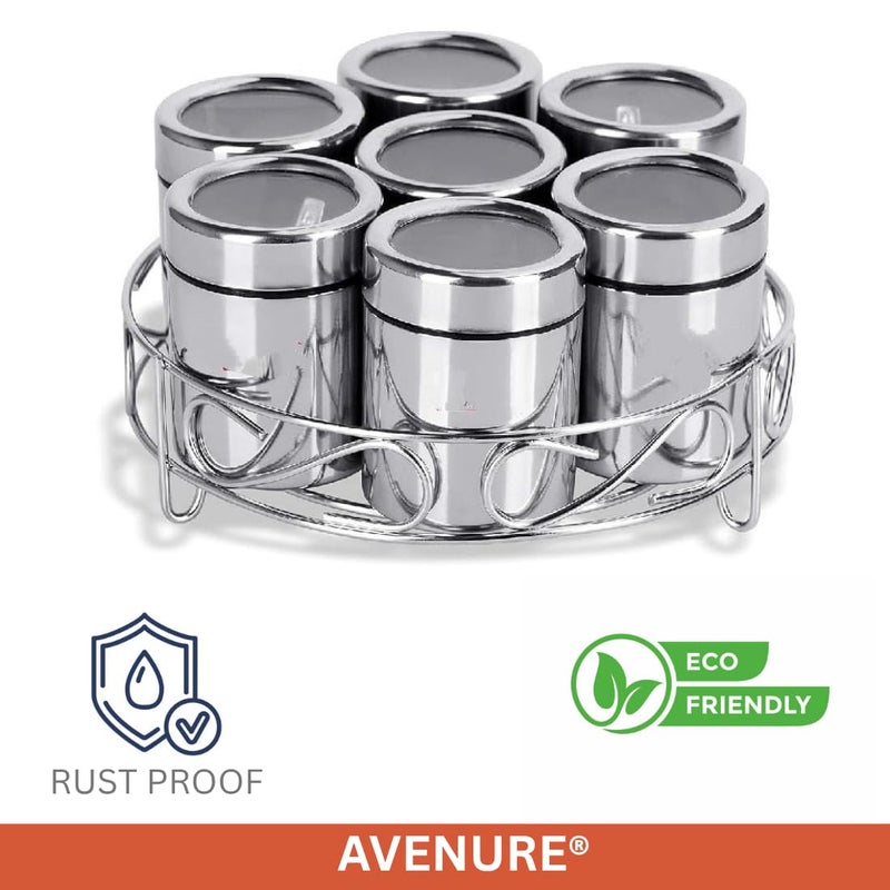 Avenure Masala box, Spice box (LARGE 7 PIECES) - Image 4