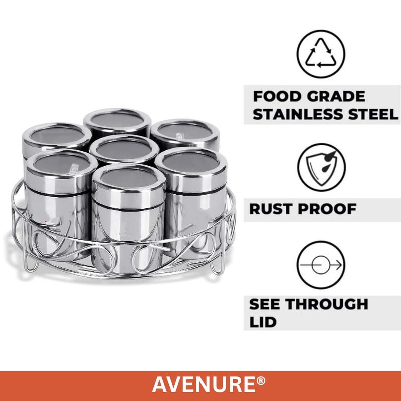 Avenure Masala box, Spice box (LARGE 7 PIECES) - Image 3