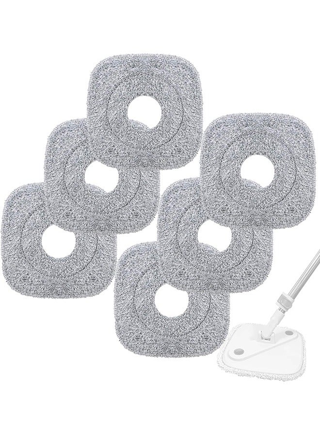 6 Pack Square Microfiber Mop Pad Refill Mop Cloth Replacement Part Cleaning Mopping Floor Washing Household Use - Image 1