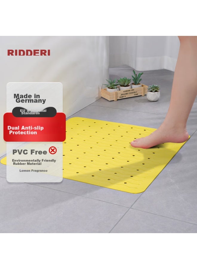 Ridder German Imported Bathroom Non-slip Mat, Bathroom Mat For Pregnant Women And Children, Non-slip Tpe Mat With Wave Pattern And Hollow Design, 54*54cm - Image 1