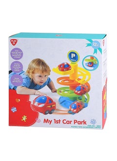 PLAYGO Play Go 1st Car Parking | Multi Color | Spiral Car Park with Rolling Car | Develops Hand-Eye Coordination | Easy Assembly  - Image 1