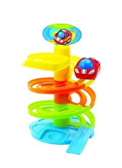 PLAYGO Play Go 1st Car Parking | Multi Color | Spiral Car Park with Rolling Car | Develops Hand-Eye Coordination | Easy Assembly  - Image 3