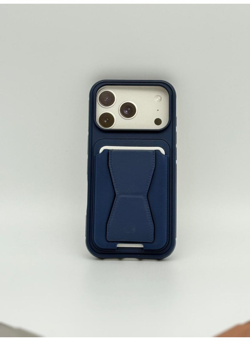 general Magnetic Leather Stand Wallet Case for iPhone 17 ProMax – Foldable Kickstand Card Holder Protective Cover - Image 1