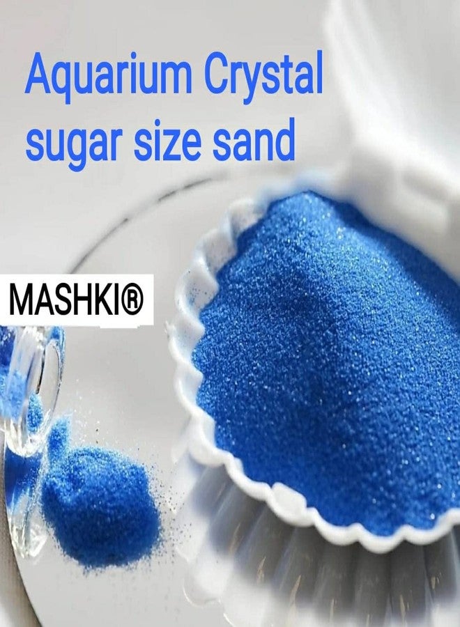 Mashki Aquarium Sand Crystal, Aquarium Sand, Fish Tank Decorative, Shiny Sand Crystal, Rangoli Stones (2kg, Blue) - Image 2