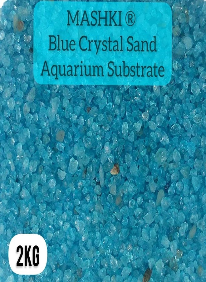 Mashki Aquarium Sand Crystal, Aquarium Sand, Fish Tank Decorative, Shiny Sand Crystal, Rangoli Stones (2kg, Blue) - Image 5