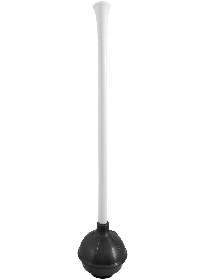 Plumb Craft Toilet and Drain Plunger with Holder Combo, Black/White - Image 2