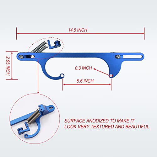 WOWYZL Throttle Cable Bracket 4150 4160 Series throttle brackets Billet Adjustable Aluminum Carburetor Bracket (blue) - Image 4