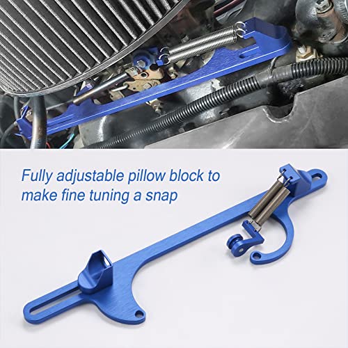 WOWYZL Throttle Cable Bracket 4150 4160 Series throttle brackets Billet Adjustable Aluminum Carburetor Bracket (blue) - Image 2