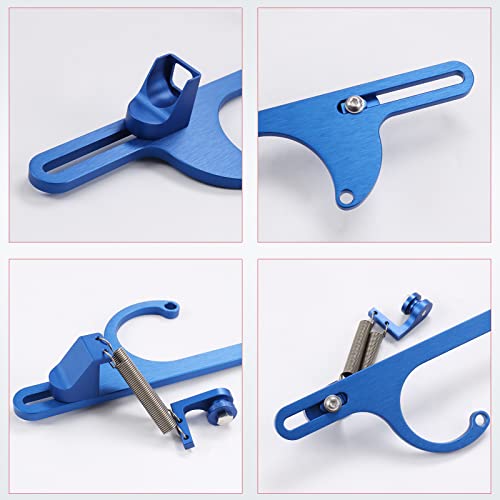 WOWYZL Throttle Cable Bracket 4150 4160 Series throttle brackets Billet Adjustable Aluminum Carburetor Bracket (blue) - Image 5