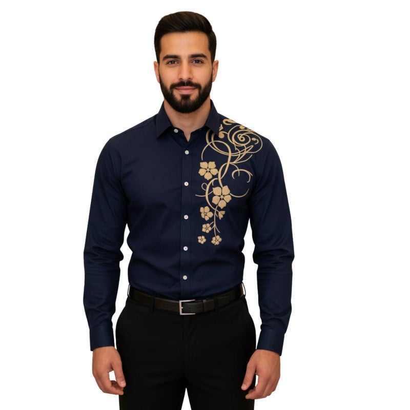 Bellstone Men's Solid Lustre Cotton Regular Fit Full Sleeve Collared Neck Casual Shirt for Men Stylish Latest | Lightweight Breathable Fabric |Stylish Solid Shirt for Office & Everyday Wear - Image 3