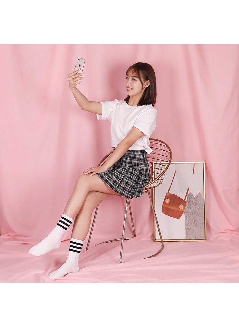 Generic Premium Photography Backdrops INS Style in Black and WhiteLight powder 3x 2.4 meters is suitable for shooting the whole body and sending 4 traceless nail clips. Light powder 3x 2.4 meters is suitable for shooting the whole body and sending 4 traceless nail clips. 